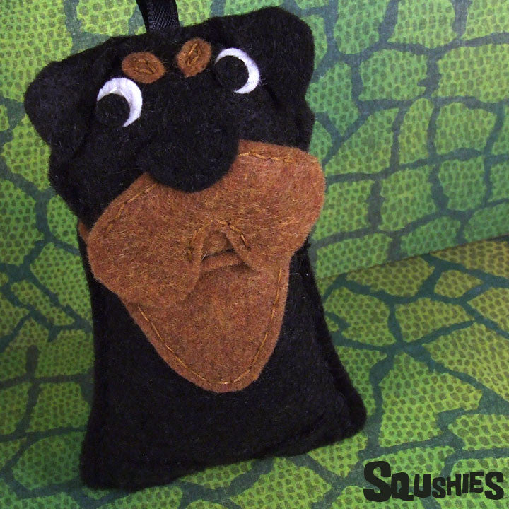 Felt Dog Ornament - Rottweiler