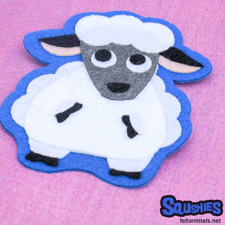 Sew On or Iron On Patch - Farm Animal Sheep
