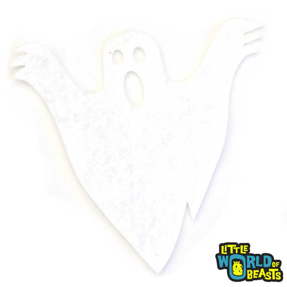 Spooky Ghost - Felt Halloween Shapes - White