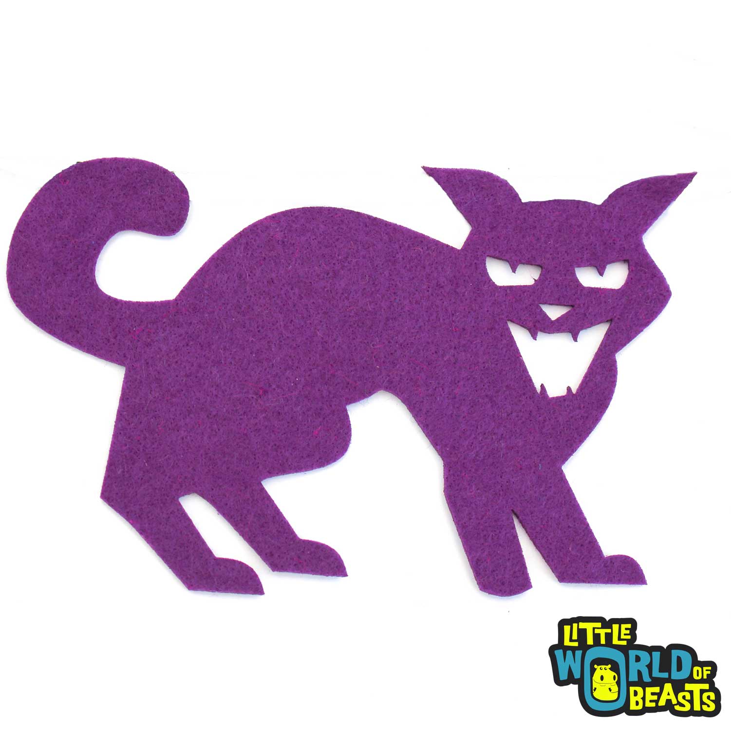 Hissing Cat - Felt Halloween Laser Cut Shape